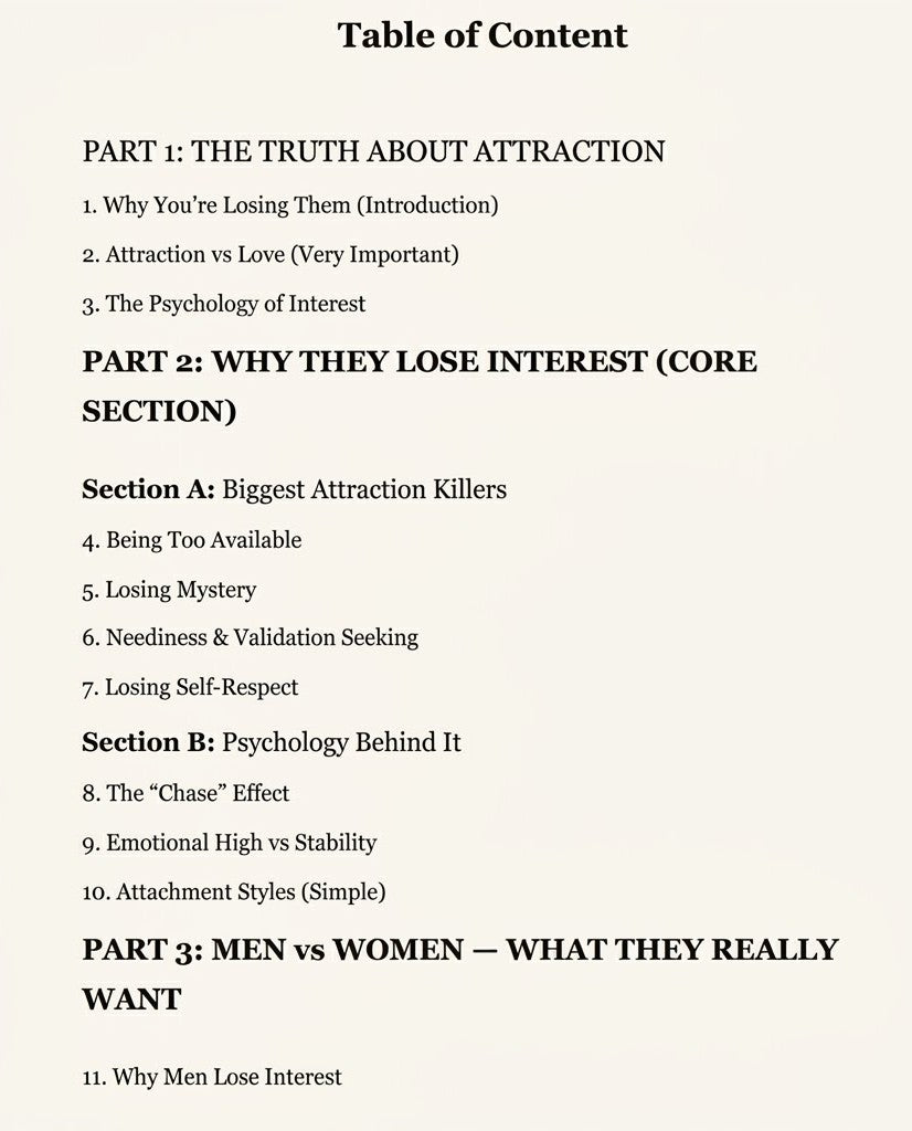 Why They Lose Interest